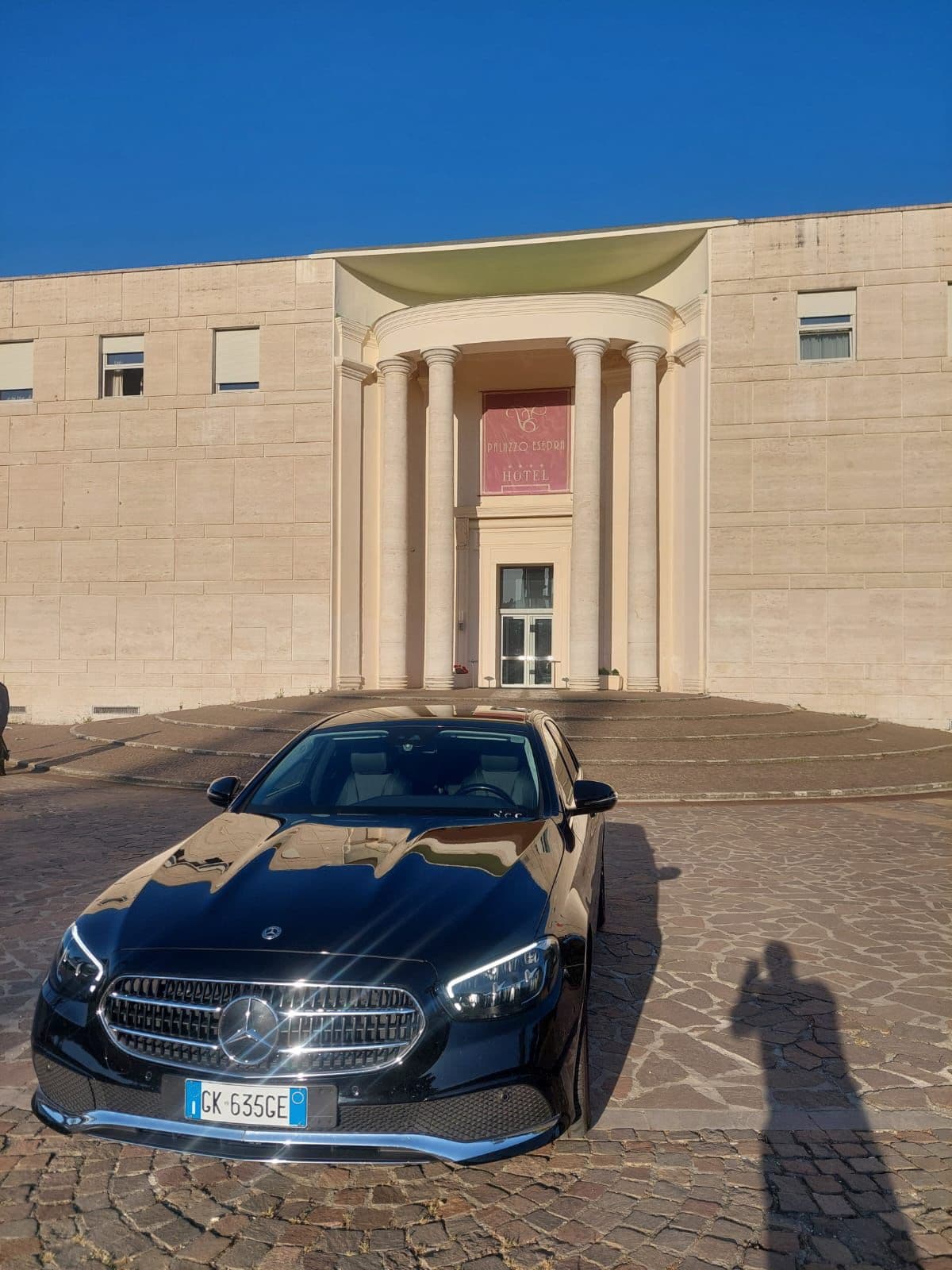 FFGR Italia Mercedes E-Class at luxury Roman hotel